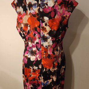 FLORAL SLEEVELESS MAGGIE LONDON DRESS, SZ 14